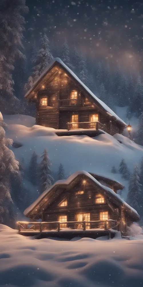 Snow Aesthetic Christmas wallpaper